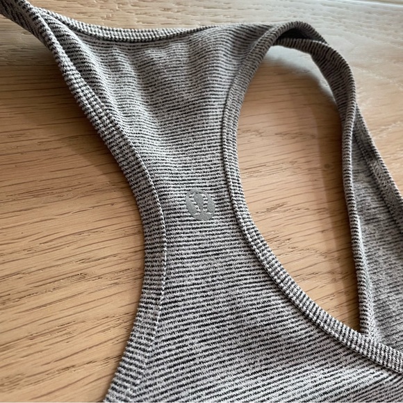 LULULEMON Cool Racerback Heathered Coal Wee Stripe Tank Top - Picture 5 of 7